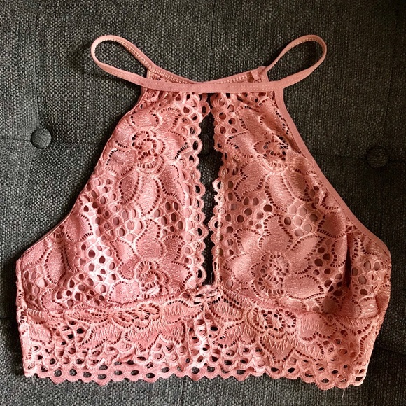 oooo Other - Lace bralette halter top sz xl fits 34 bust